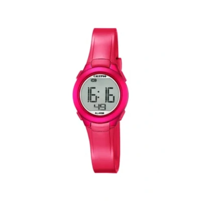 Imagen de CALYPSO Reloj Digital Unisex con Esfera LCD y Correa de plástico Rosa K5677/4, LCD/Rosa,
