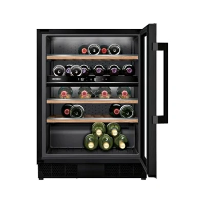 Imagen de Vinoteca Siemens KU21WAHG0, 3 glass panels, UV filter, 44 botellas, 120 l, Negro