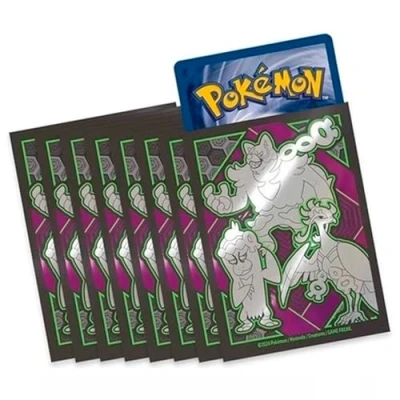 Imagen de Fundas de Caja Entrenador Elite Pokemon [65 Fundas], Presume tus Cartas con las Promocionales cajas ETB Pokemon, para (Okidogi, Munkidori &amp; Fezandipiti)