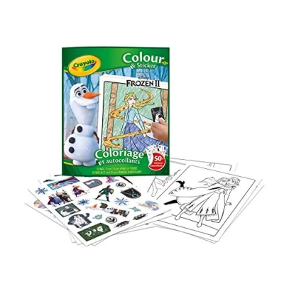 Imagen de CRAYOLA Frozen Color&amp;Sticker Book Libro/álbum para colorear 32 páginas, Disney Frozen, 04 5864G