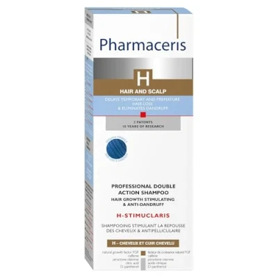 Imagen de Pharmaceris Champú profesional de doble efecto, antiencanecimiento del cabello y estimulante el crecimiento cabello, H Stimutone 250 ml