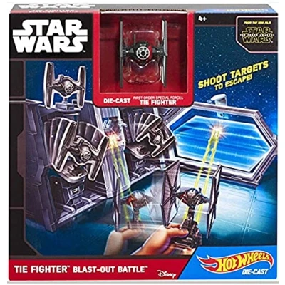 Imagen de Hot Wheels Star Wars Tie Fighter Blast out Battle, Play Set (Mattel CGN33)
