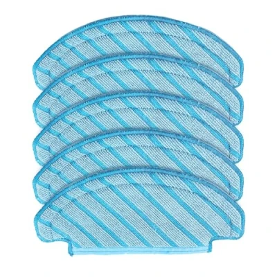 Imagen de FUIPVGI 5 Piezas Toallitas de Limpieza Paño Fregona Almohadillas Microfibra Robot Aspirador para Ecovacs DEEBOT OZMO N8, N8+, N8 Pro, Pro+, T8, T8+, T8 AIVI, MAX (Azul)