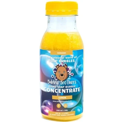 Imagen de Bubble Brothers Burbujas de jabón Gigantes Concentrado para 5 litros pompas , solución (250ml Limon)