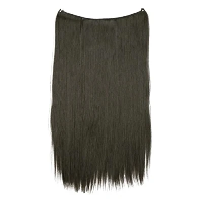Imagen de CAISHA 50cm 1 Trama Extensión Con Banda Elástica De Cabello Postizo Liso Resistente Al Calor Morena E111