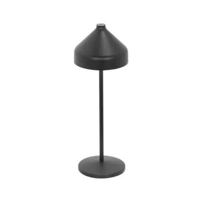 Imagen de Zafferano, Lámpara Amelie, de Mesa Portátil y Recargable con Control Táctil, para Salón Exterior, Atenuador, 2200 3000 K, Altura 34 cm, Color Negro