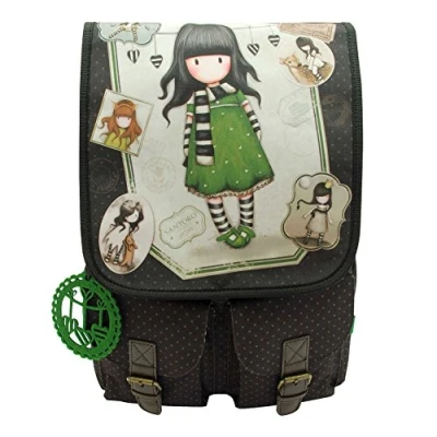 Imagen de Mochila Gorjuss The Scarf grande con dos bolsillos frontales