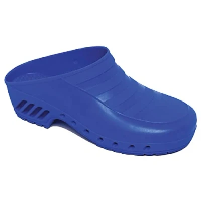Imagen de Gima Zuecos Profesionales, Anatómicos, Unisex, Antideslizantes, Antiestáticos, Parte Superior No Perforada, Suela Color Azul eléctrico, Talla EU 40, 1 Par