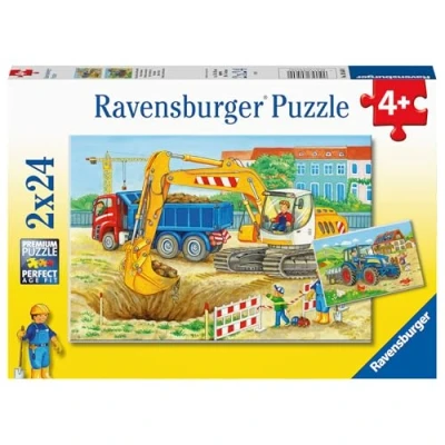 Imagen de Ravensburger Puzzle Patio y Granja, 2 de 24 Piezas, Niños 4 Años o Más, Rompecabezas Niños, [Exclusivo en Amazon]