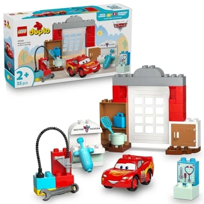 Imagen de LEGO Duplo Disney y Pixar Visita de Mcqueen al Taller Doc Coche Carreras Juguete Cars, Autolavado Coches Accesorios Regalo para Niños Niñas 2+ Años 10456