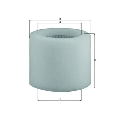 Imagen de MAHLE ORIGINAL LX 123 Filtro de aire 135,0 168,0 Cartucho filtrante PEUGEOT: 205 II Hatchback, I 309 Hatchback
