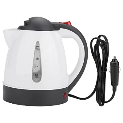 Imagen de Portátil de acero inoxidable 1000ml 24V Travel Car Truck Hervidor agua Calentador rápido caliente Botella para té Preparación café fiesta en casa viaje Ca