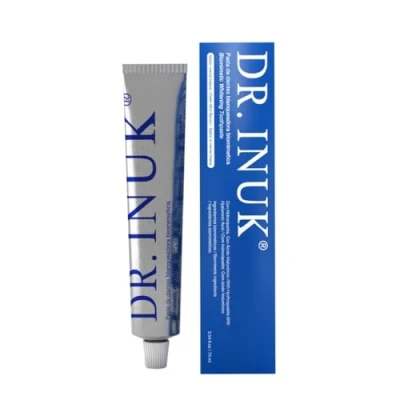 Imagen de Pasta de Dientes Blanqueadora Biomimética DR. INUK Sin Flúor, con PAP e Hidroxiapatita Protección Esmalte y Encías Fabricado en España Sabor Menta fresca 75ml