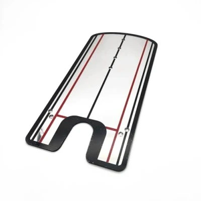 Imagen de HH golf Espejo de alineación portátil, entrenador práctica putt, mejora tu configuración putting, 14,5 cm x 31
