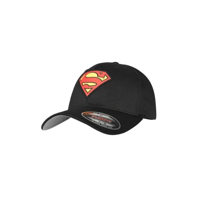 Imagen de MERCHCODE Superman Flexfit Gorra para Hombre, Gorra, MC079, Blk, S M