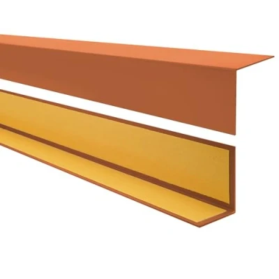 Imagen de Quest Perfil angular de PVC, plástico, autoadhesivo, protección bordes y esquinas, listón angular, 15x15mm, 150cm, color ladrillo
