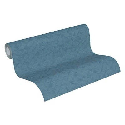 Imagen de Papel pintado Liso Exotic Life tejido no 10.05 m x 0.53 Azul Fabricado en Alemania de A.S. Création 372848 37284 8
