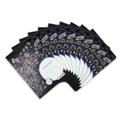 Imagen de Landre 100050067 Cuaderno (A5, 16 páginas, linea nº 1, blanco, 80 g/m2, 10 unidades), 3 diseños