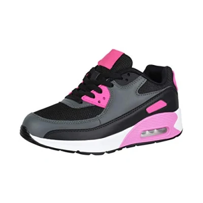 Imagen de Elara Zapatillas de Deporte Chunkyrayan Negro MEL0386 Schwarz Pink 39