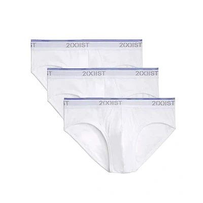 Imagen de 2 (X) ist algodón elástico 3 Pack no show breve Blanco