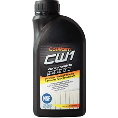 Imagen de CosWarm CW1 Inhibidor y Protector para sistema de calefacción centralizada Radiador Central Heating Inhibitor Previene La Corrosión &amp; Cal En Calderas Trata Hasta 18 Radiadores