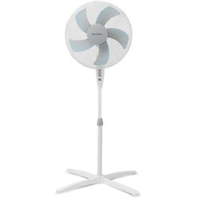 Imagen de Grunkel Ventilador de Pie FAN 165X 16&quot; con 3 Velocidades, Altura Regulable Base en Forma Aspa 50cm Diámetro 50W Blanco