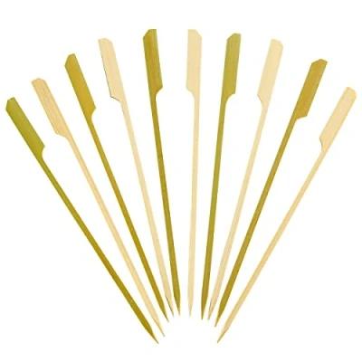 Imagen de Comfy Package [100 unidades 18 cm] Palillos de madera de, pinchos bambú para cócteles, parrillas, aperitivos, frutas, barbacoas y sándwiches.