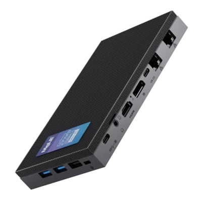 Imagen de MeLE QuieterDL Mini PC sin Ventilador 2.5Gb Dual LAN Alder Lake N100(hasta 3.4GHz) 16GB DDR4 512GB ROM Micro de Oficina USB C HDMI2.0+DP1.4 Triple Pantalla Ordenadores sobremesa