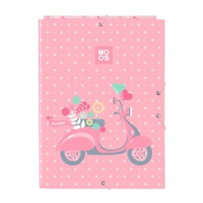 Imagen de MOOS PASSION Carpeta Folio con 3 Solapas, Ideal para Niños de Diferentes Edades, Cómoda y Versátil, Calidad Resistencia, 26x36.5 cm