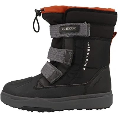 Imagen de Geox J Bunshee Pg Boy B A, Botas para Niño, Multicolor (Black/Rust), 38 EU