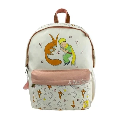 Imagen de El Principito Mochila, Adaptable a carro, Mochila juvenil, Little Prince, Color Beige, Producto Oficial (CyP Brands)