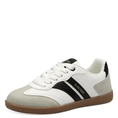 Imagen de s.Oliver Zapatillas para niños, Talla: 33, White comb. Zapatos