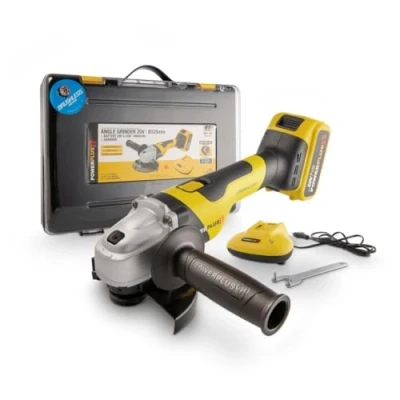 Imagen de Varo y Kreator, POWXB20050 Amoladora angular 20V batería 4Ah cargador