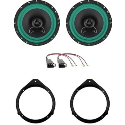 Imagen de IPNOSIS Kit de 2 altavoces IP 01165 para Audi A3 2004 a 2012, A4 2001 2008 y Avant desde 2000 en adelante con soportes delanteros, conectores