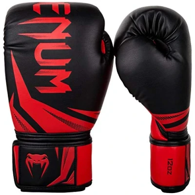 Imagen de Venum Challenger 3.0 Guantes de Boxeo, Unisex Adulto, Negro/Rojo, 16 Oz