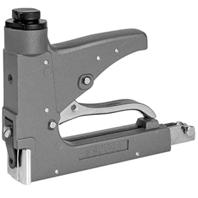 Imagen de Esco 58 Grapadora manual para tapicería, resistente con palanca de tracción, grapas tipo 58, 4 14 mm