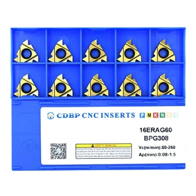 Imagen de CDBP 16ER AG60/16IR AG60 CNC Torno de Roscar Indexable Cuchilla Carburo Insertada, 10 unidades
