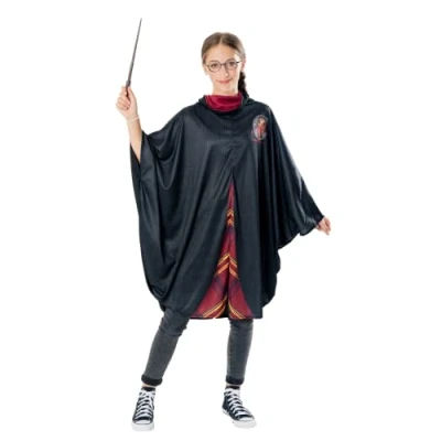 Imagen de Rubies Harry Potter Disfraz Gryffindor Capa de cuello alto + varita gafas (niño) Talla 9 10 años