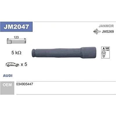 Imagen de JANMOR JM2047 Conector, bobina de encendido