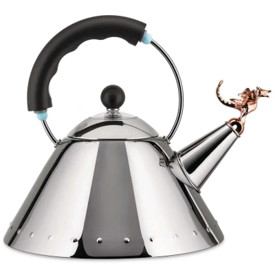 Imagen de Alessi Whistling Kettle Tea Rex 9093REX B Black 2 Liters by Micheal Graves