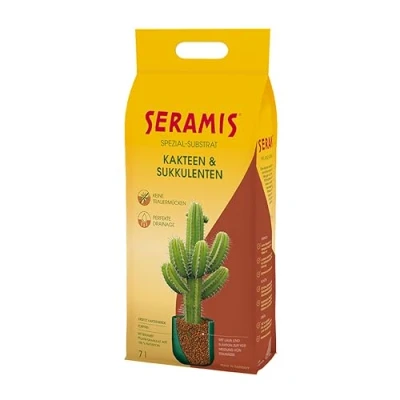 Imagen de Seramis sustrato especial para cactus y suculentas, 7 l arcilla expandida, sustituto tierra de el almacenamiento nutrientes