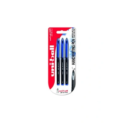 Imagen de Uni Ball UB 188 Micro Air Pack de 3 bolígrafos, punta estilográfica, color azul