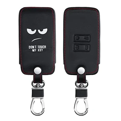 Imagen de kwmobile Funda Compatible con Renault Llave de Coche Smart Key 4 Botones (Solo Keyless Go) Cubierta Cuero sintético Case para Mando y Control Auto Don&#039;t Touch my