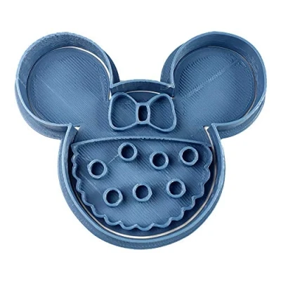 Imagen de Cuticuter Minnie Perfil Cortador de Galletas, Plástico, Azul, 8x7x1.5 cm