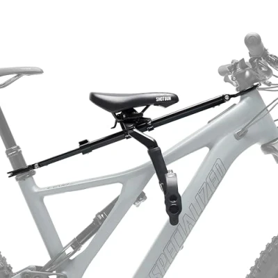 Imagen de SHOTGUN Pro Sillín Infantil de Bicicleta para Bicicletas Montaña, Sin Contacto con el Cuadro, montable Niños 2 5 años (hasta 27kg), Casi Todas MTB Adultos