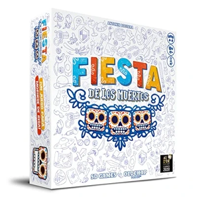 Imagen de SD GAMES Fiesta de LOS Muertos Juego Mesa Cooperativo con Adivinanzas para 4 a 8 Jugadores Recomendado Partir 10 Años