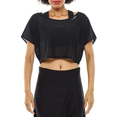 Imagen de Winshape Top, Mujer, Talla: Medium, Black/mesh