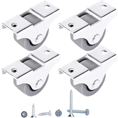 Imagen de Ruedas de goma con placa montaje metal tornillos para un movimiento suave