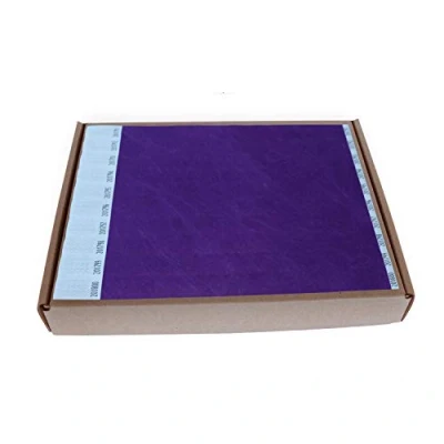 Imagen de MP Tyvek Pulseras 1000 unidades para Eventos, Color Violeta