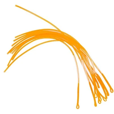Imagen de 10 UNIDS 30LB / 50LB Línea de Pesca con Mosca Bucles Conector Trenzado Accesorios Aparejos Pesca(Yellow 30LB)